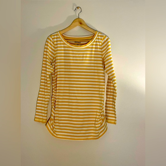 Bundle of striped maternity tops short sleeve and long sleeve round neck - Picture 2 of 4